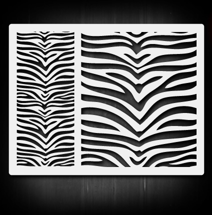 Tiger Zebra Print Airbrush Stencil Template Airsick eBay