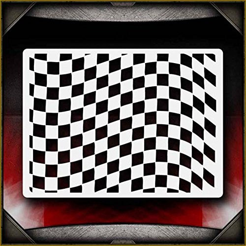 Waving Checkers 2 – Airsick Stencils