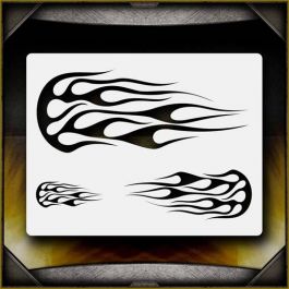 flames 13 airbrush stencil template for painting motorcycles